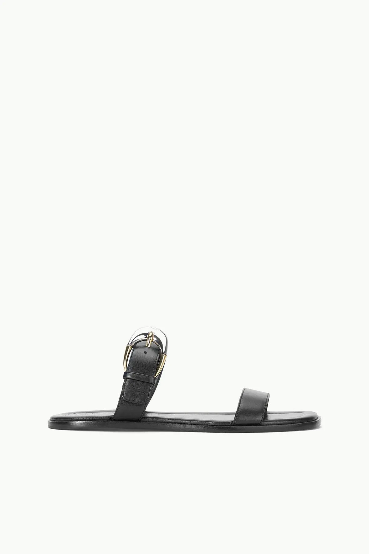 HARLOW FLAT SANDAL | BLACK