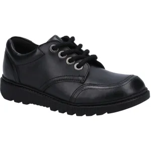 Hush Puppies Kiera Jnr Girls Black Lace Up School Shoe