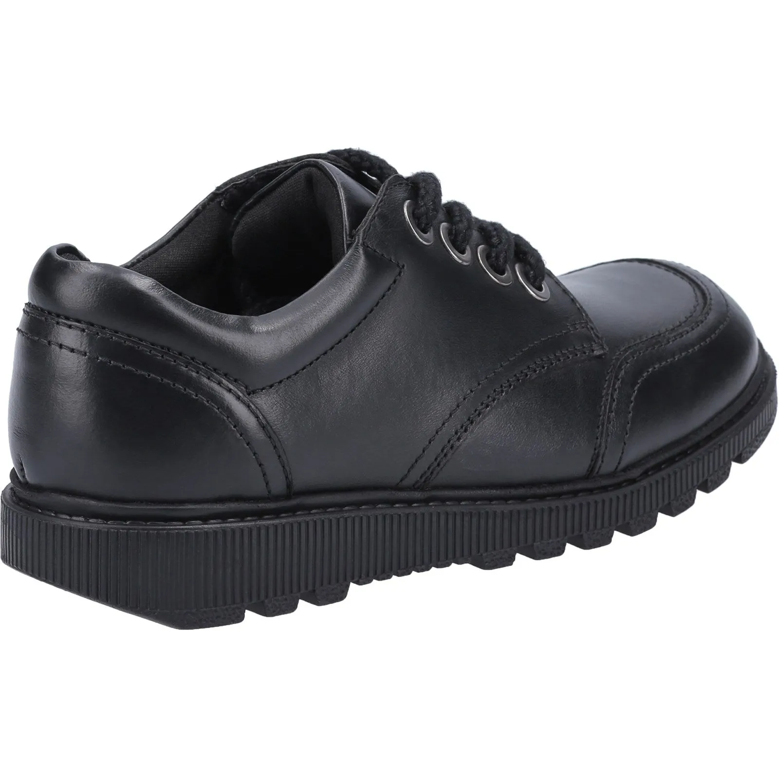 Hush Puppies Kiera Jnr Girls Black Lace Up School Shoe