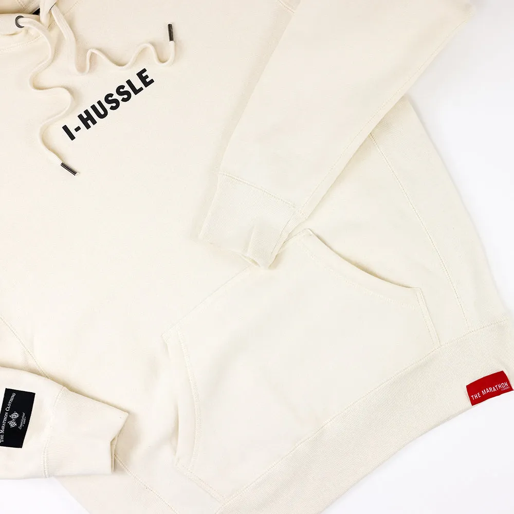 I-Hussle (Victory Flags) Hoodie - Bone/Black