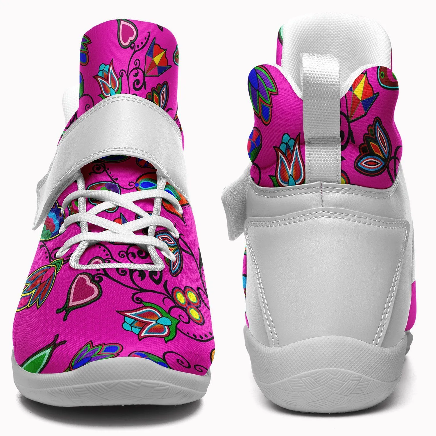 Indigenous Paisley Kid's Ipottaa Basketball / Sport High Top Shoes