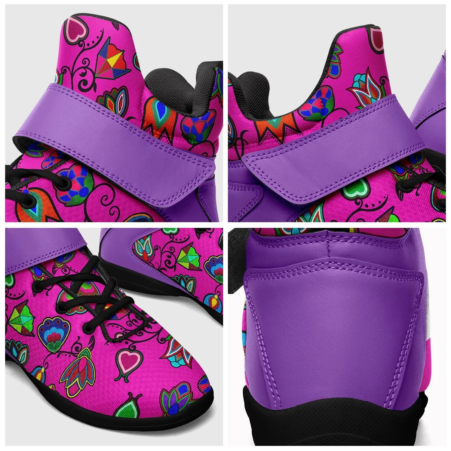 Indigenous Paisley Kid's Ipottaa Basketball / Sport High Top Shoes