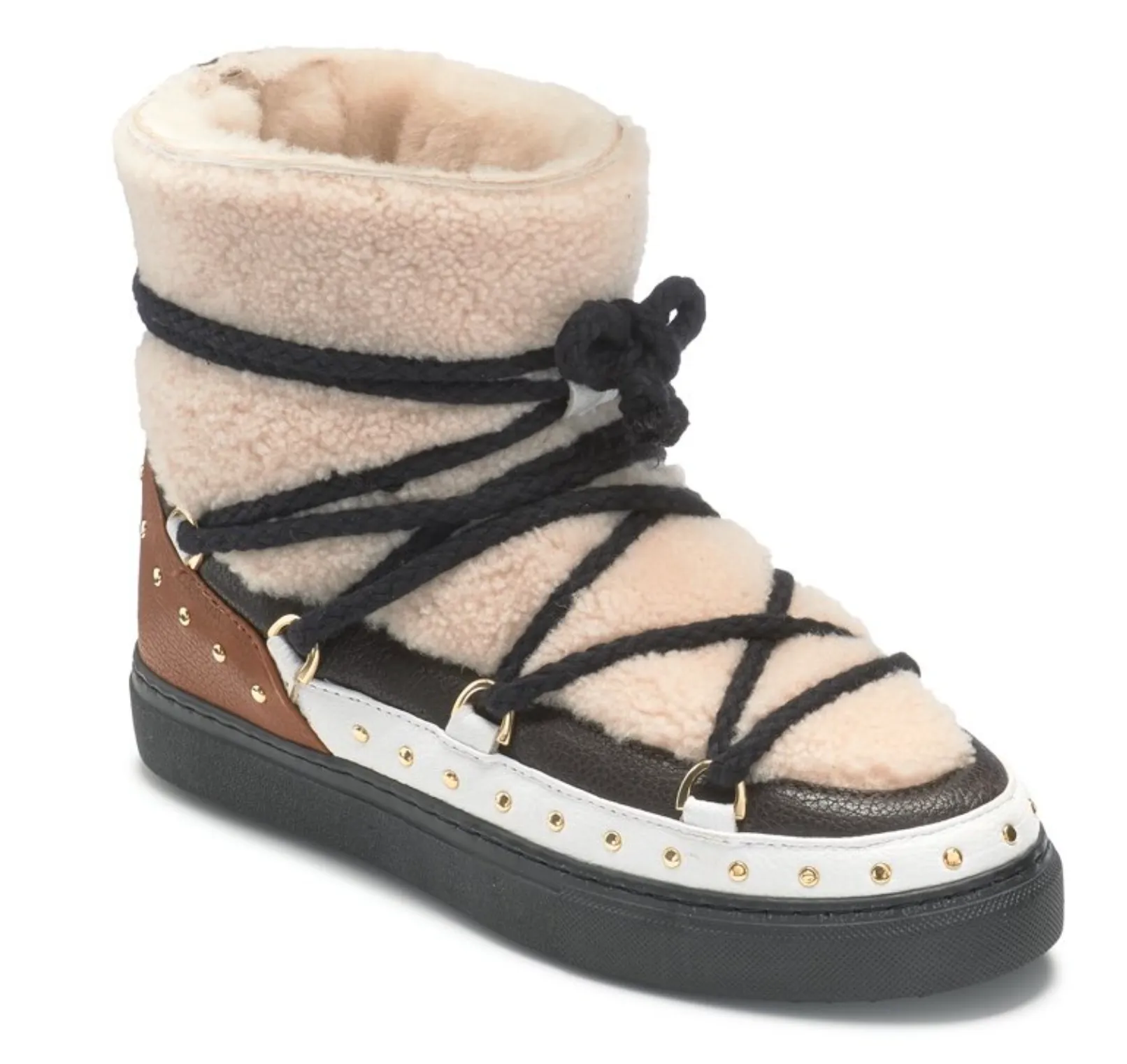 INUIKII Sneaker Curly Rock Cream Boots