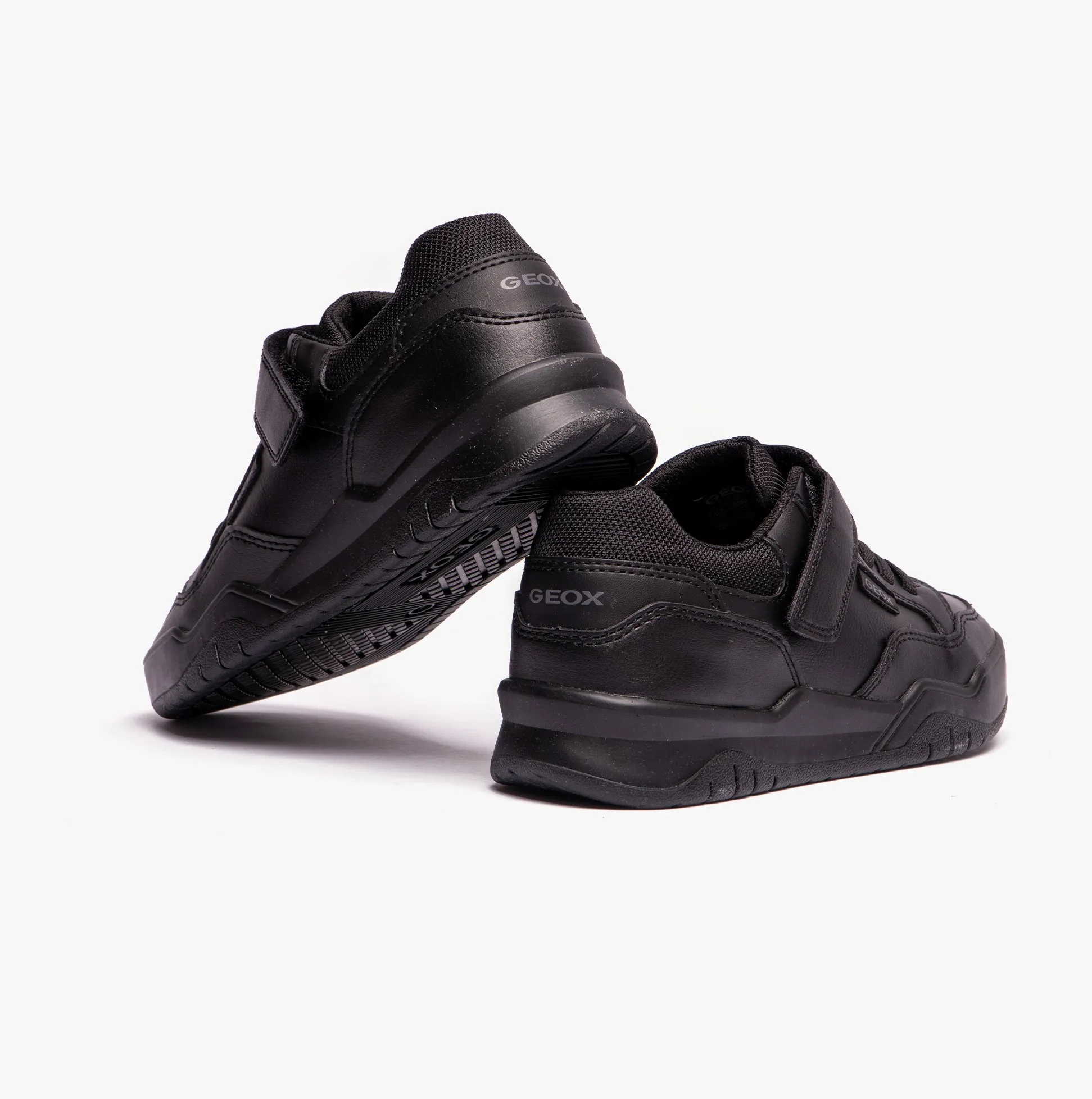 J PERTH BOY Boys School Shoes Black