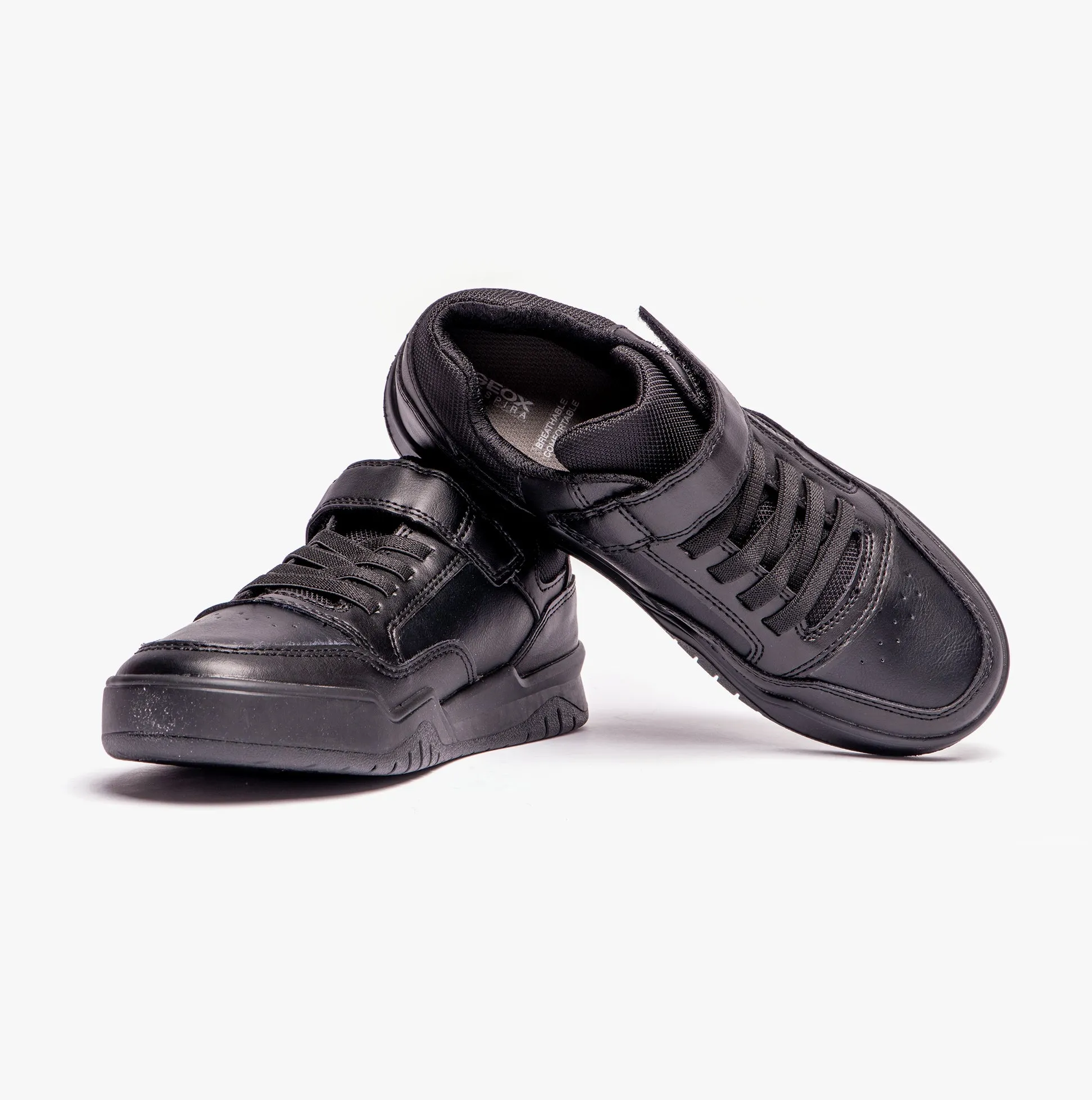 J PERTH BOY Boys School Shoes Black