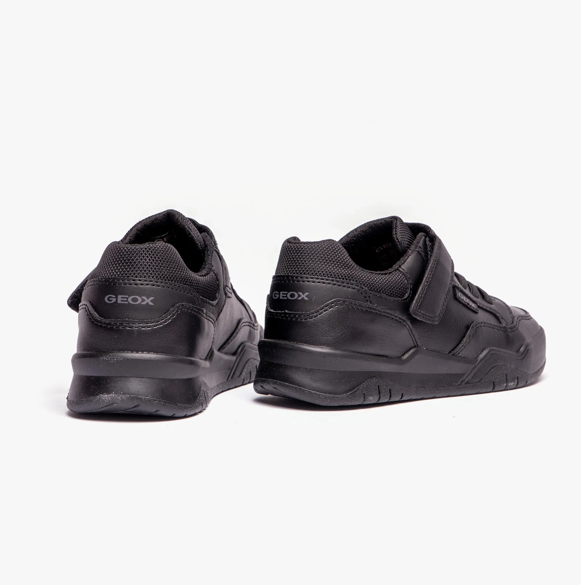 J PERTH BOY Boys School Shoes Black