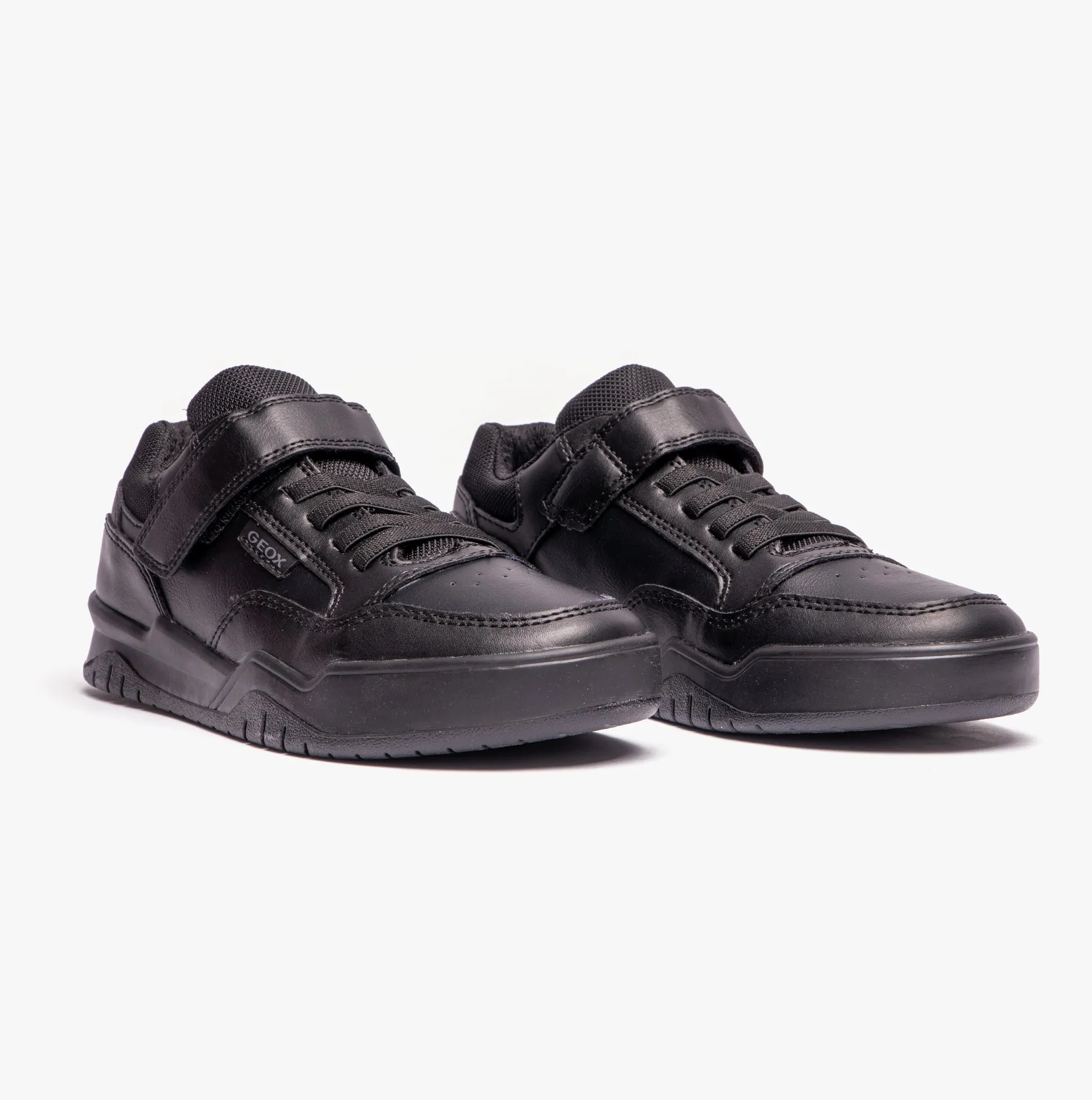 J PERTH BOY Boys School Shoes Black