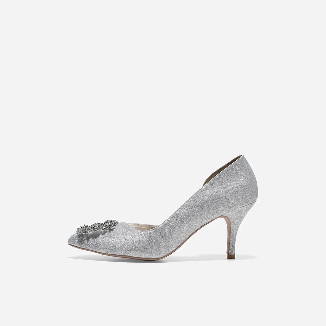 Jade Cynthia Silver Pumps