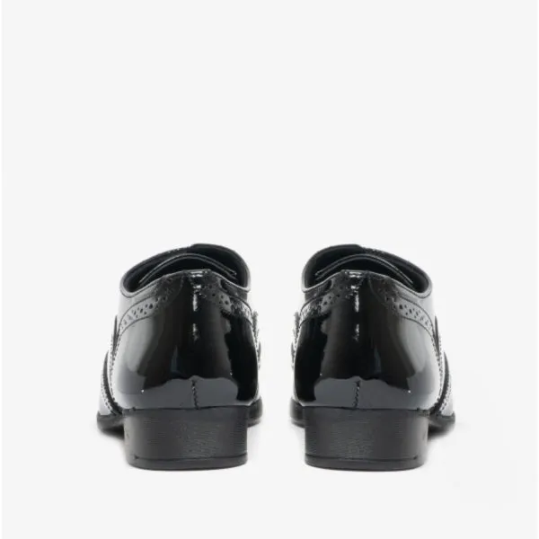 KADA Girls Lace-Up Shoes Black Patent