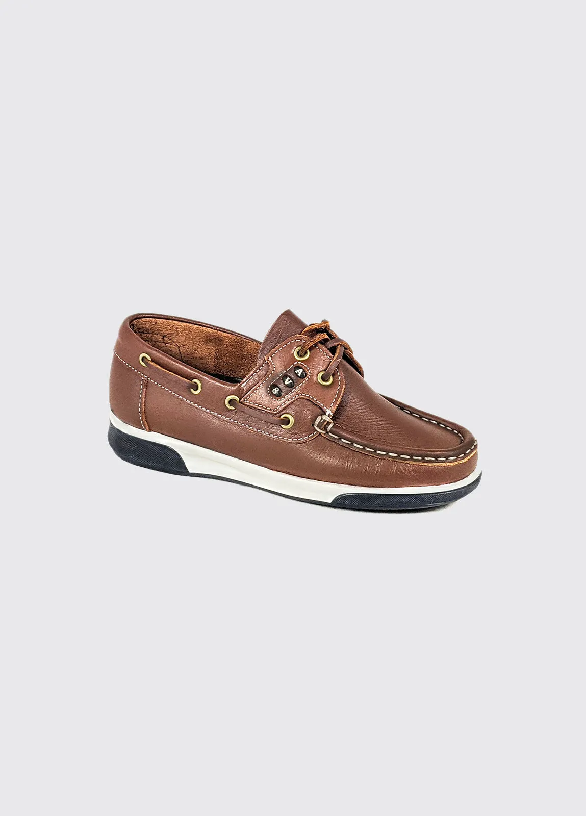 Kapley: Comfortable & Durable Brown Deck School Shoes