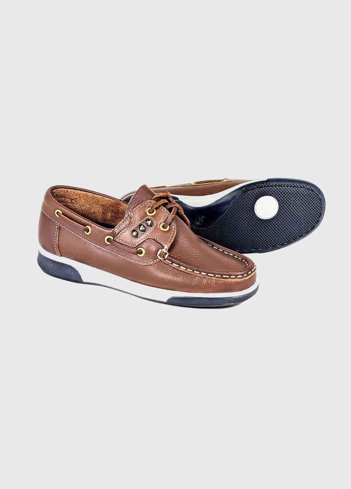 Kapley: Comfortable & Durable Brown Deck School Shoes