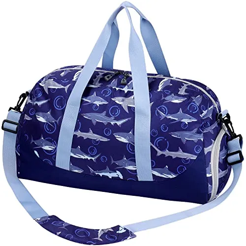 Kids Shark Duffel Bag For Travel, Sports, leisure, Camping