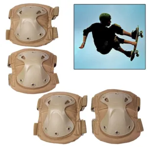 Knee and Elbow Pads Set(Yellowish Brown)