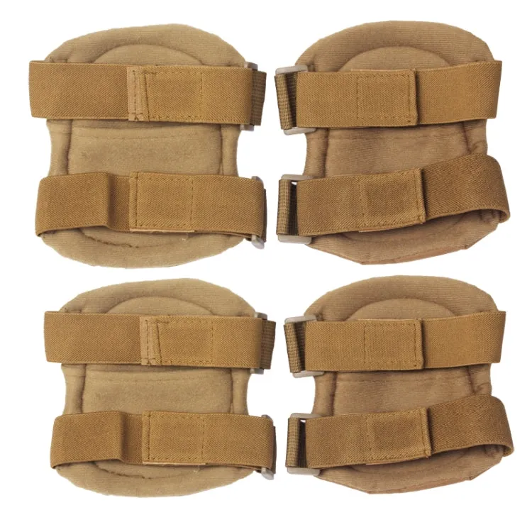 Knee and Elbow Pads Set(Yellowish Brown)