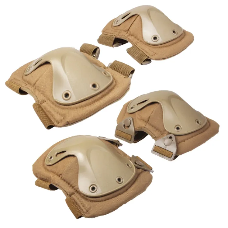 Knee and Elbow Pads Set(Yellowish Brown)