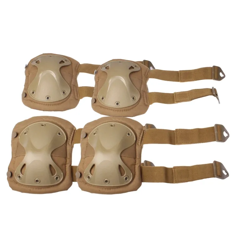 Knee and Elbow Pads Set(Yellowish Brown)