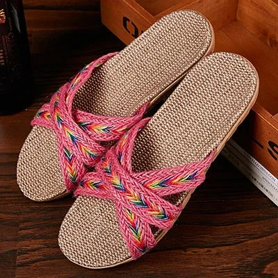 LCIZRONG   Women's Casual Soft Beach Sandals Made with Natural Fibers