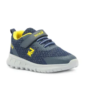 Leap7x By Liberty Kids RIDER-15E N.Blue Sports Non Lacing Shoes