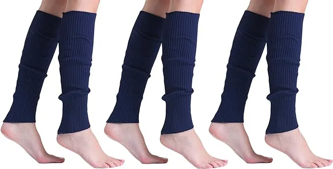 Leg Warmers for Women 3 Pairs 100% Polyelite Yarn