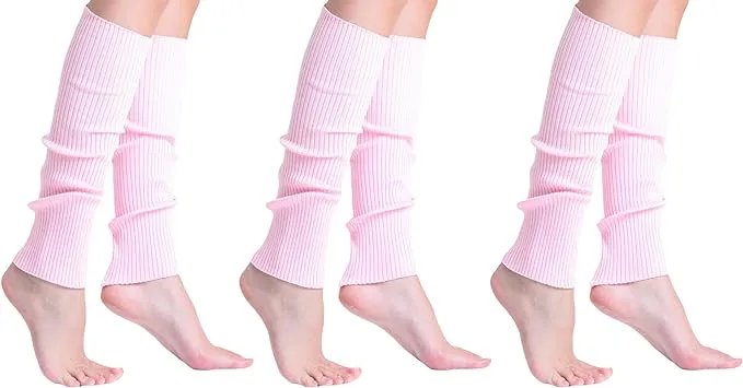 Leg Warmers for Women 3 Pairs 100% Polyelite Yarn