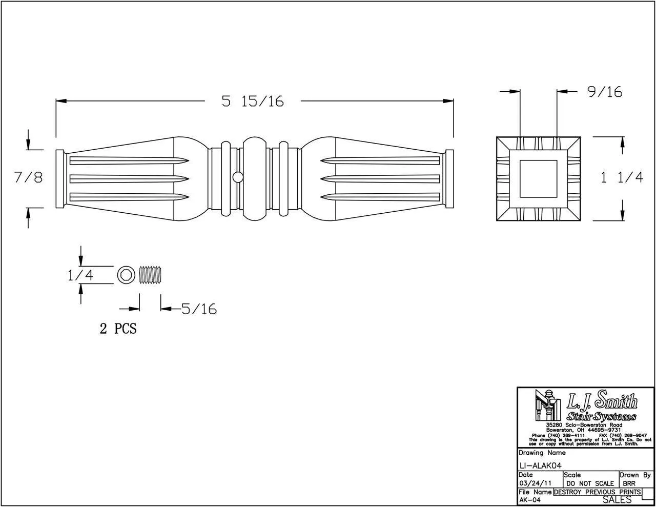 LI-ALAK04 - Adjustable Knuckle