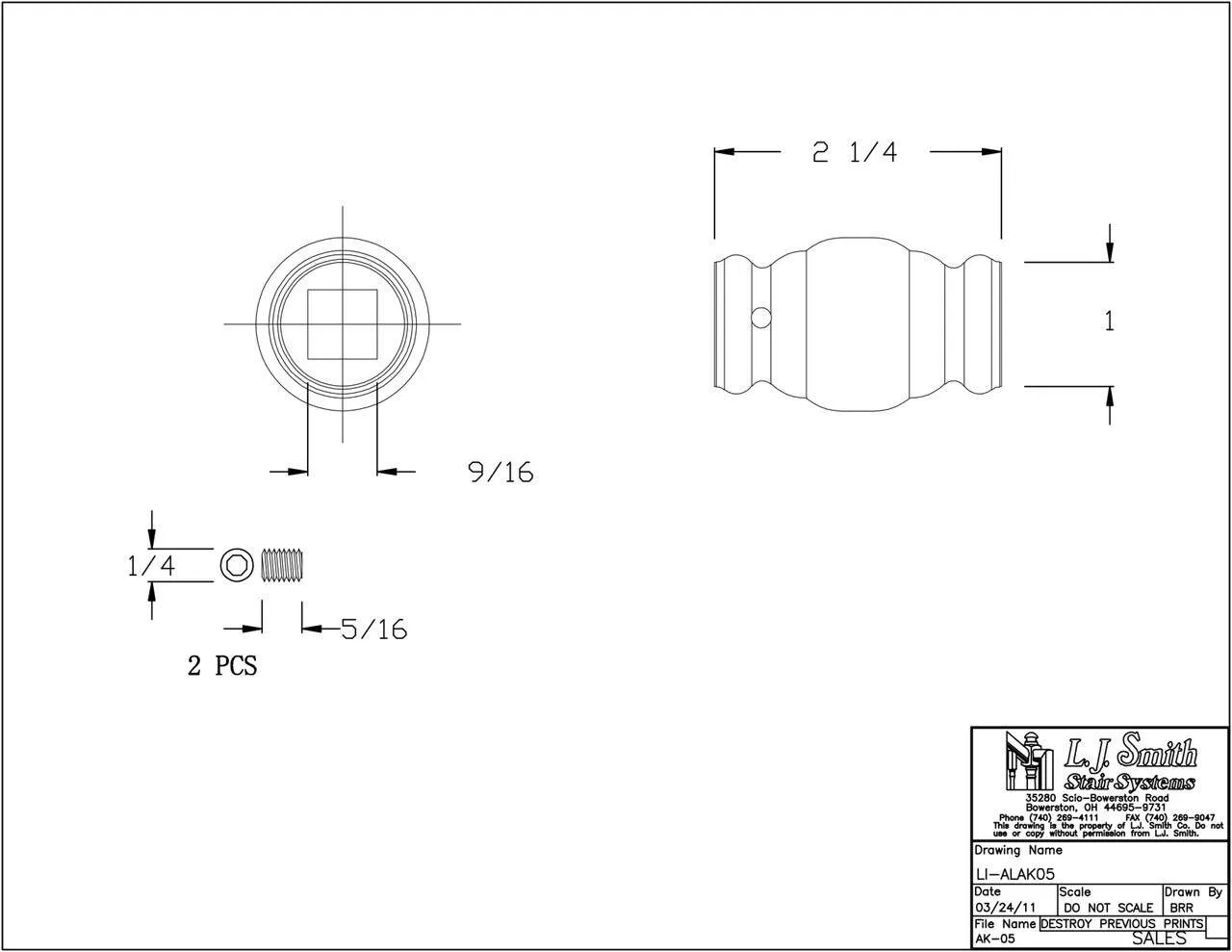 LI-ALAK05 - Adjustable Knuckle