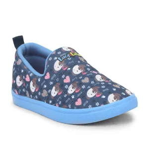 Lucy & Luke (Blue) Sports Non Lacing Shoes For Kids MINT-8 By Liberty