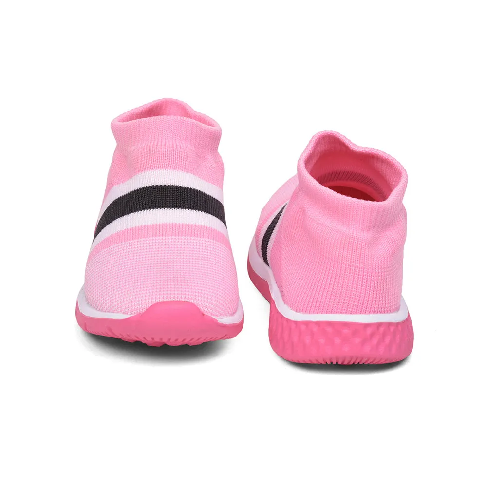 Lucy & Luke (Pink) Sports Non Lacing Shoes For Kids SPLASH-3 By Liberty