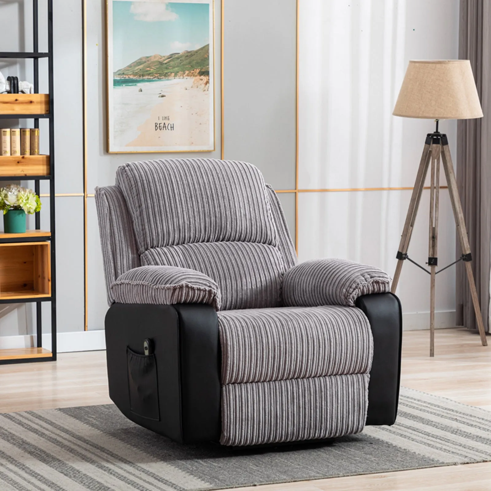 LuxeLounge Electric Recliner: Plush Comfort with Smart Control