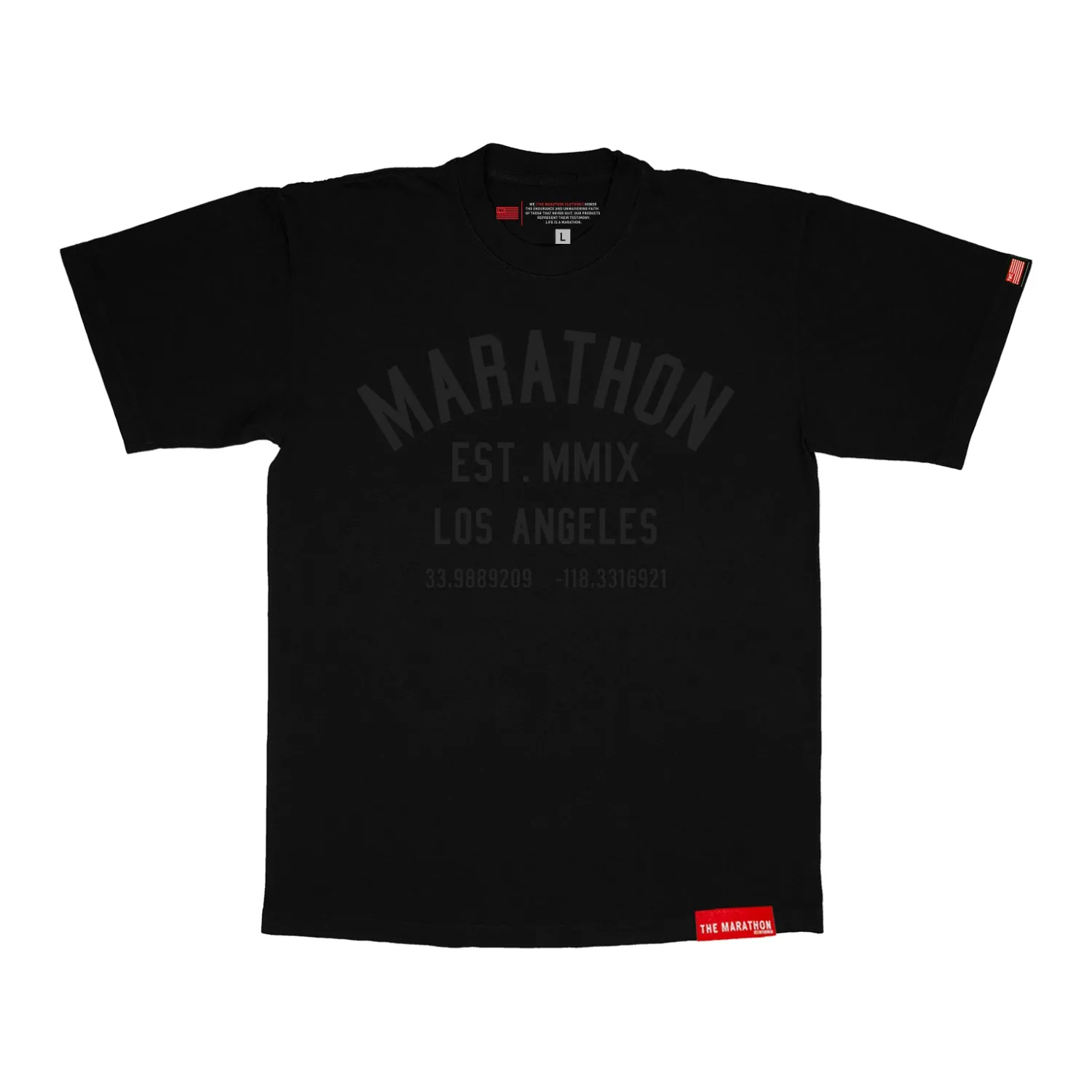 Marathon Classic T-Shirt - Black/Black