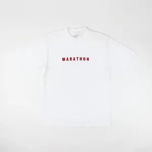 Marathon Classic T-Shirt - White/Red