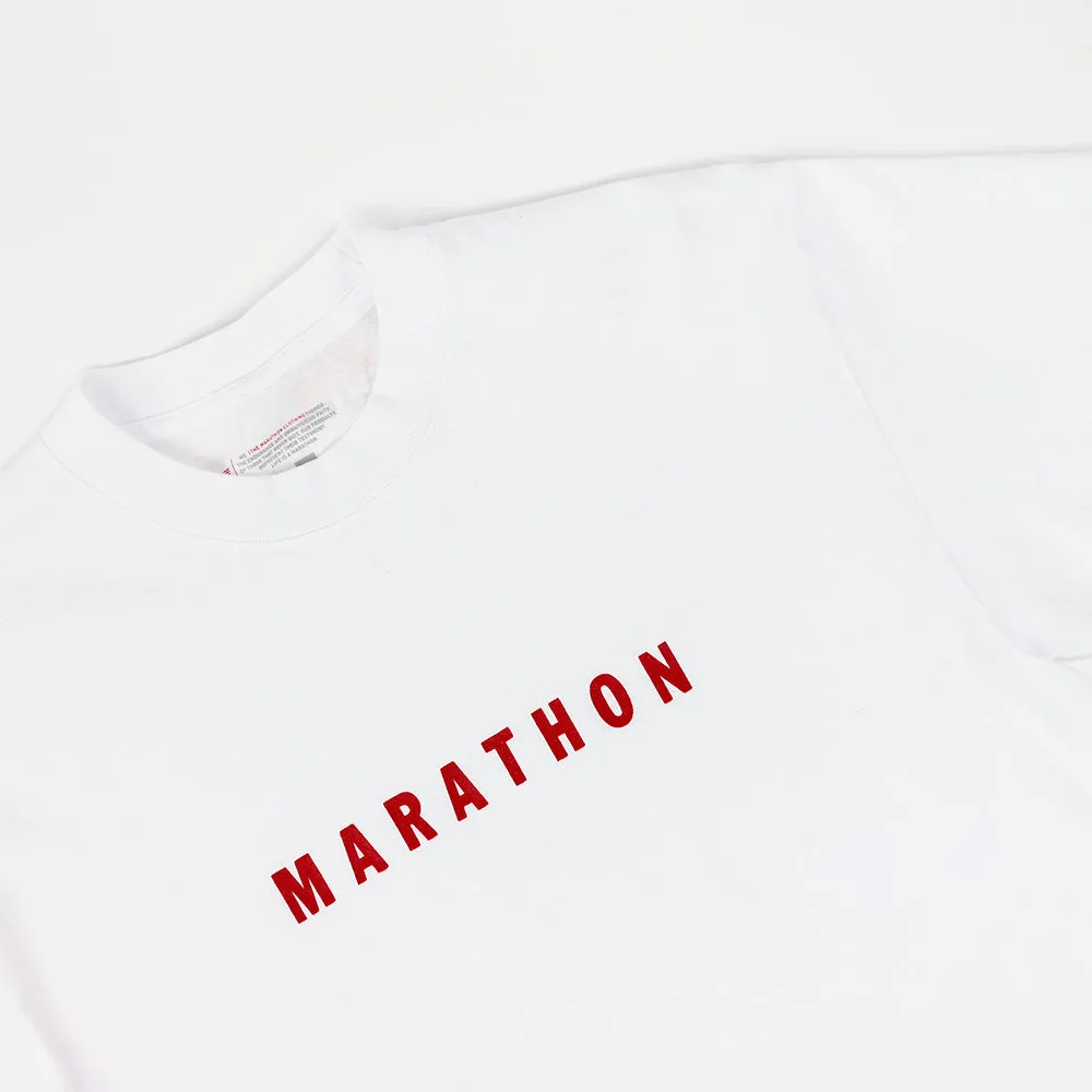 Marathon Classic T-Shirt - White/Red