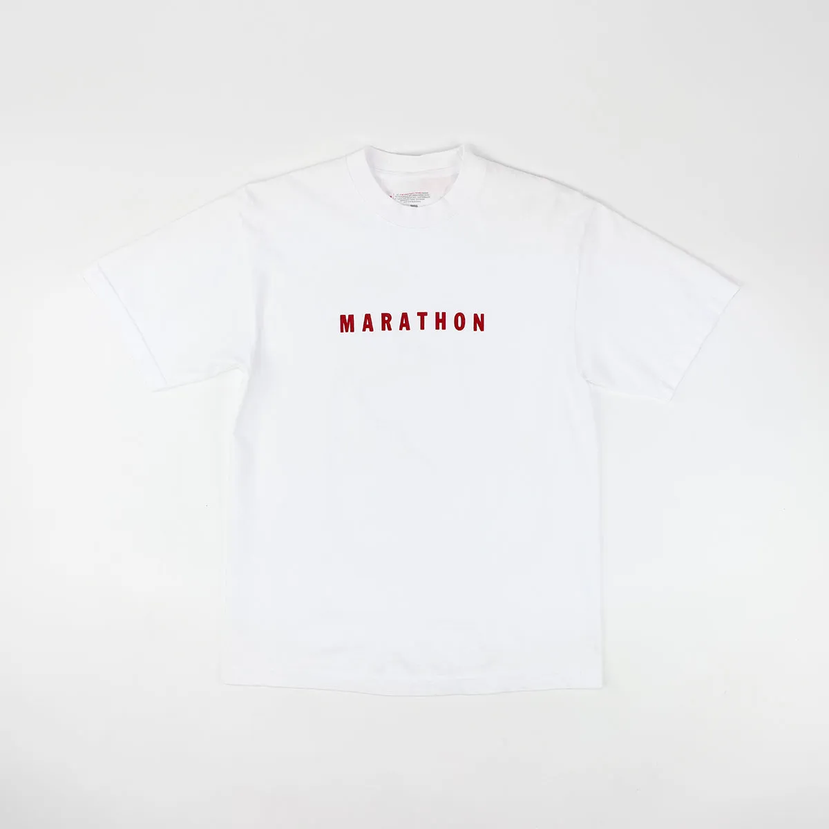 Marathon Classic T-Shirt - White/Red