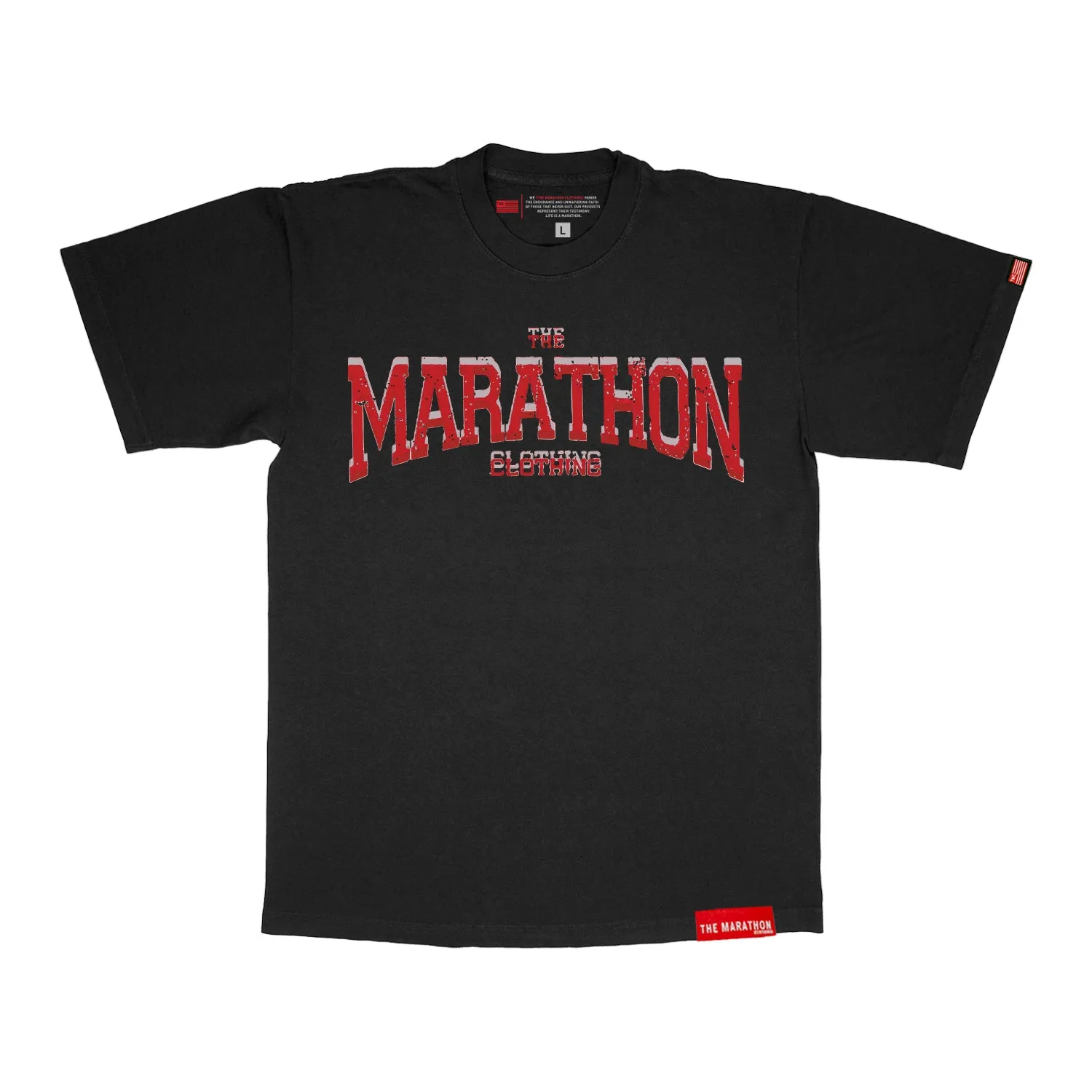 Marathon Clothing Beveled T-Shirt - Vintage Black