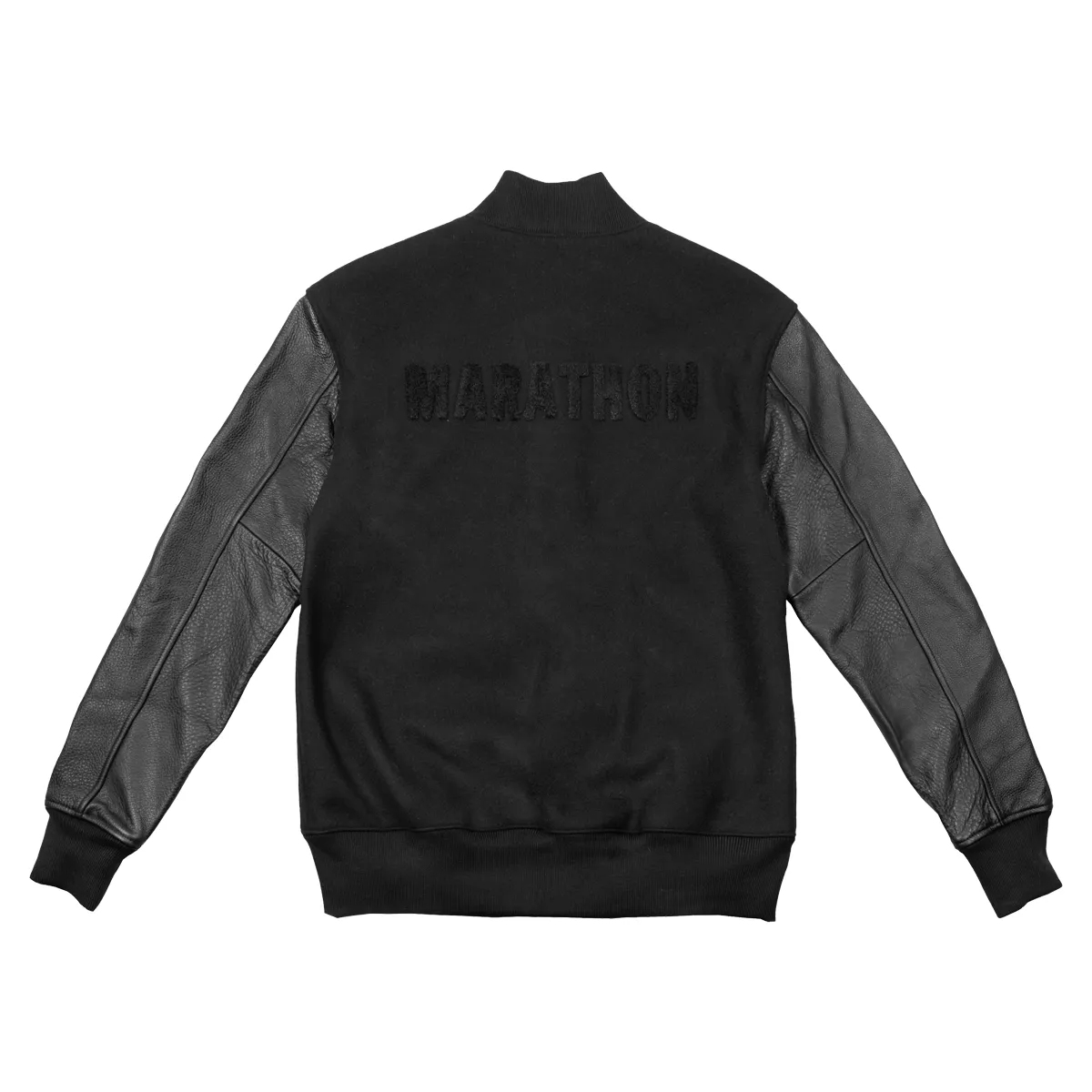 Marathon Letterman Jacket - Black