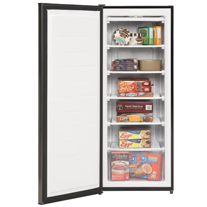 Marathon MUF65BLS 22" 6.5 Cu. Ft. Capacity Upright Freezer In Black Steel