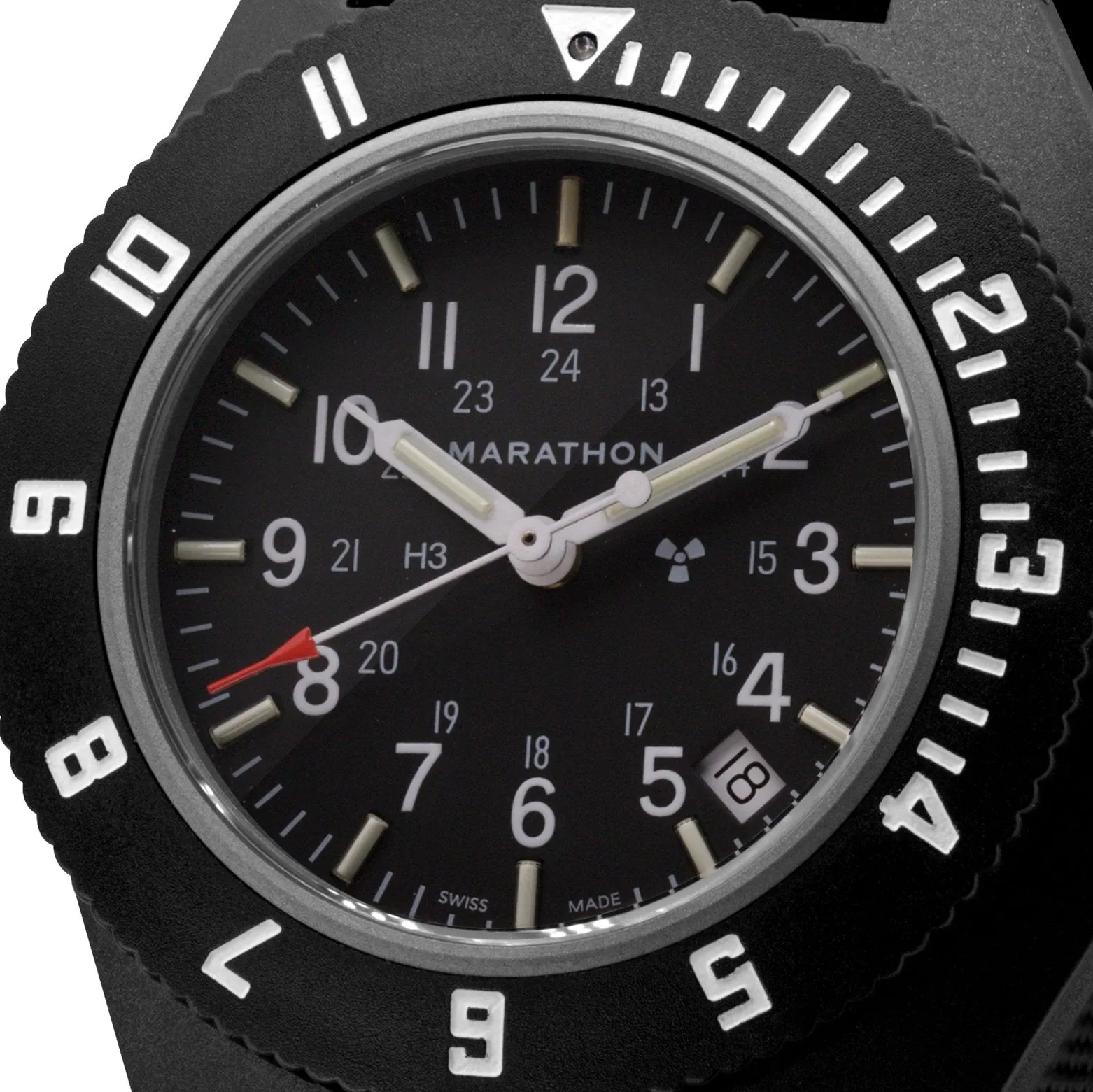 MARATHON PILOT'S NAVIGATOR WITH DATE - 41MM - BLACK - NO US GOVERNMENT MARK