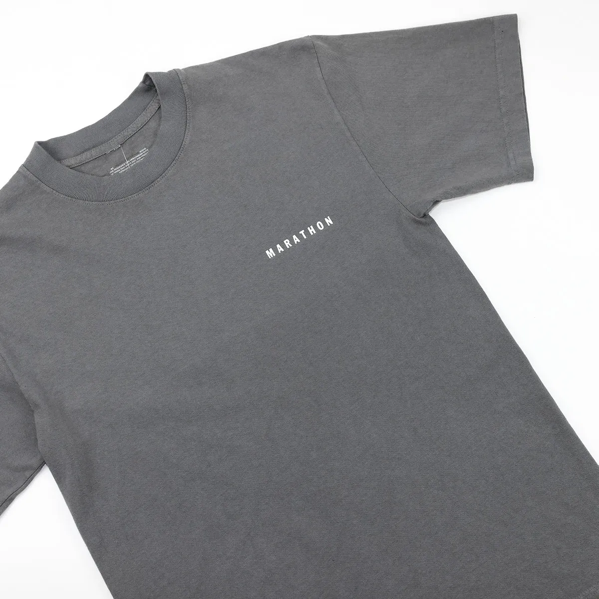 Marathon Signature Classic T-Shirt - Slate/White