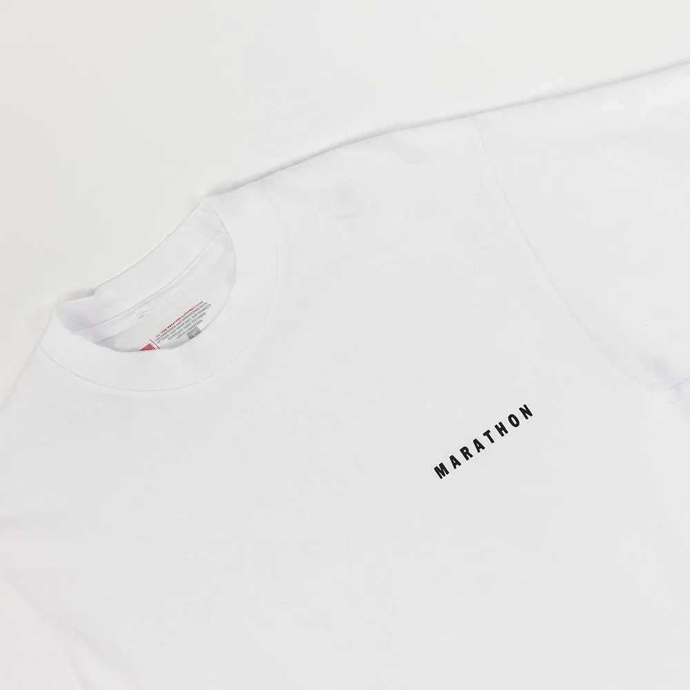 Marathon Signature Classic T-Shirt - White/Black