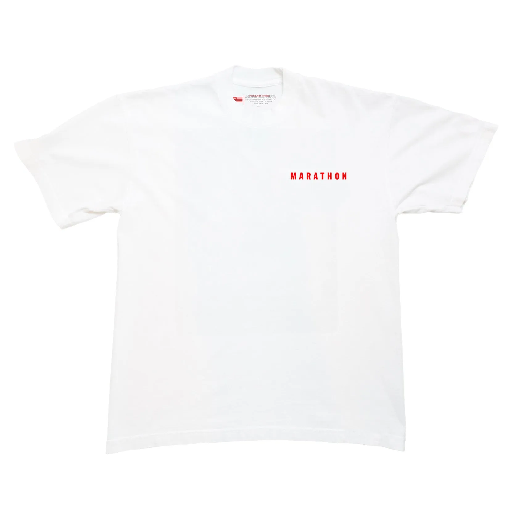 Marathon Signature Classic T-Shirt - White/Red