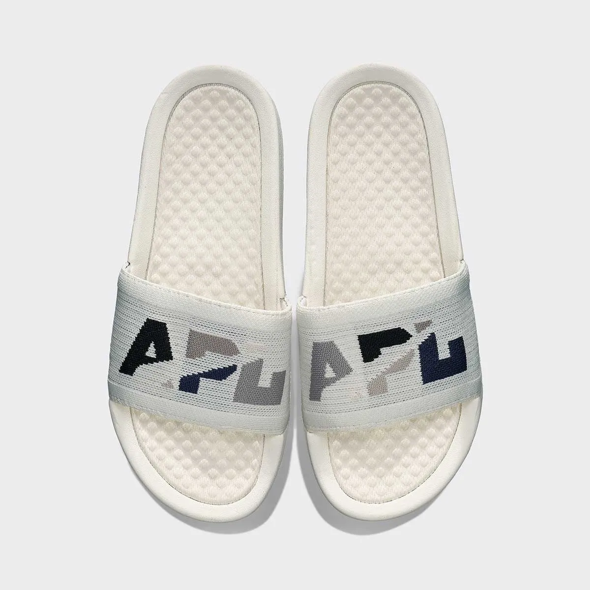 Men's Big Logo TechLoom Slide Ivory / Cement / Multi