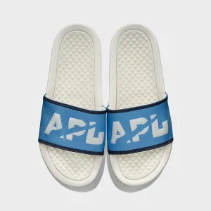 Men's Big Logo TechLoom Slide Ivory / Coastal Blue / Midnight