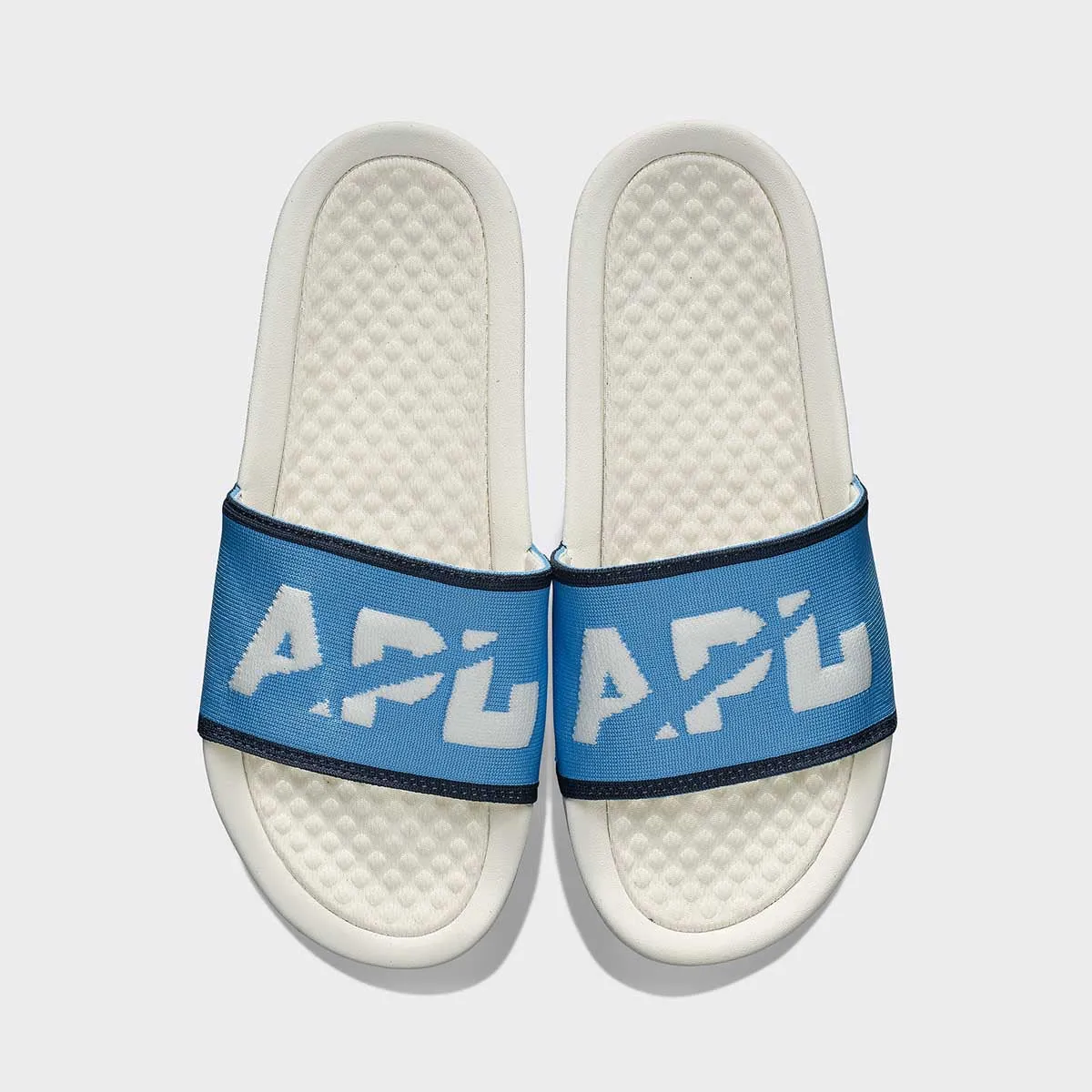 Men's Big Logo TechLoom Slide Ivory / Coastal Blue / Midnight