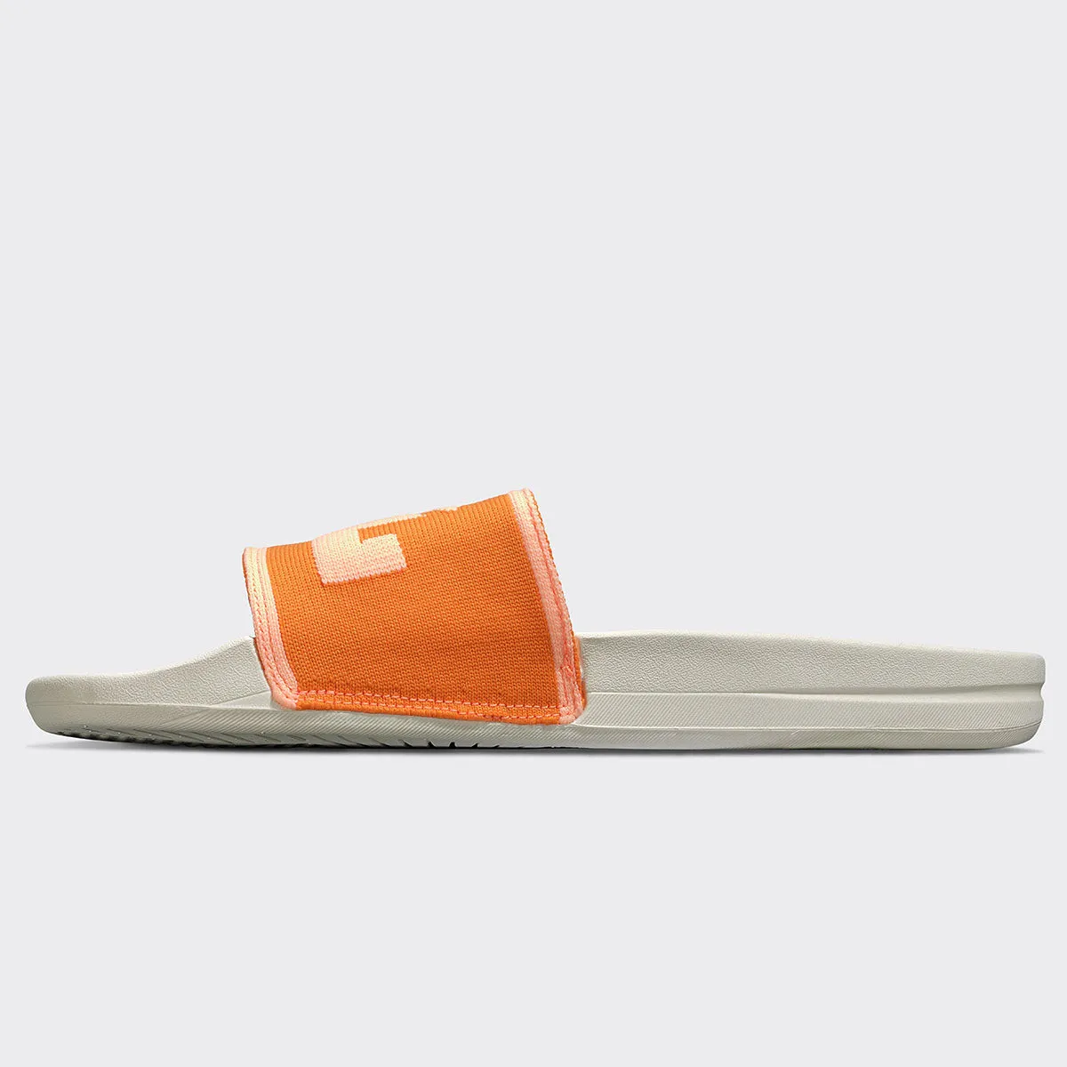 Men's Big Logo TechLoom Slide Ivory / Orange / Neon Peach