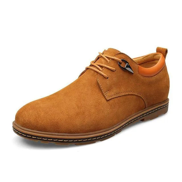 Mens Casual Lace Up Suede Shoes