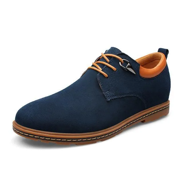 Mens Casual Lace Up Suede Shoes