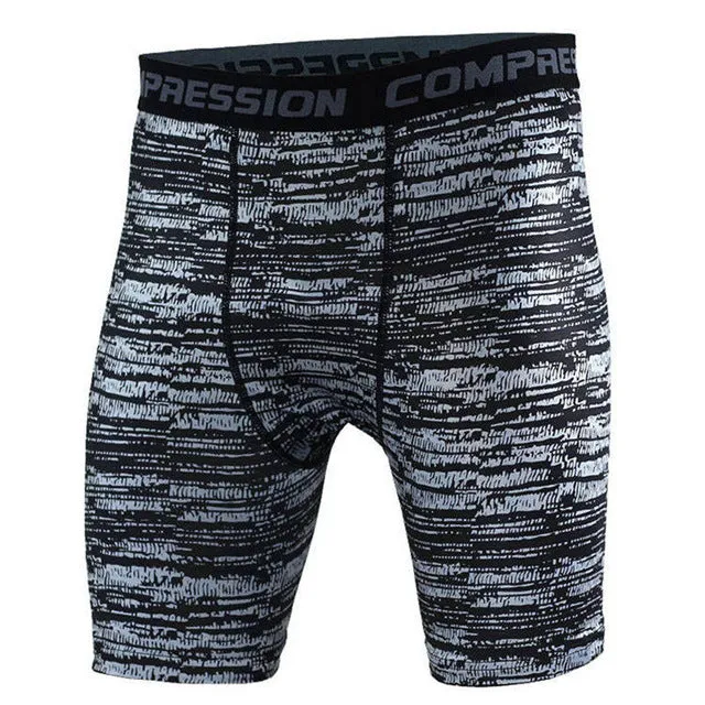 Mens Crossfit Camouflage Tight shorts Running training compression Quick-drying pants Gym jogging Fitness workout Bermuda Tights