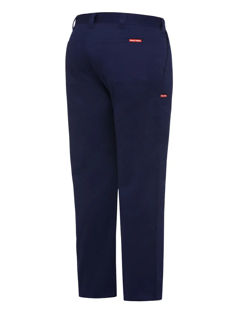 Mens Hard Yakka Basic Drill Work Pant Cotton Navy Pants