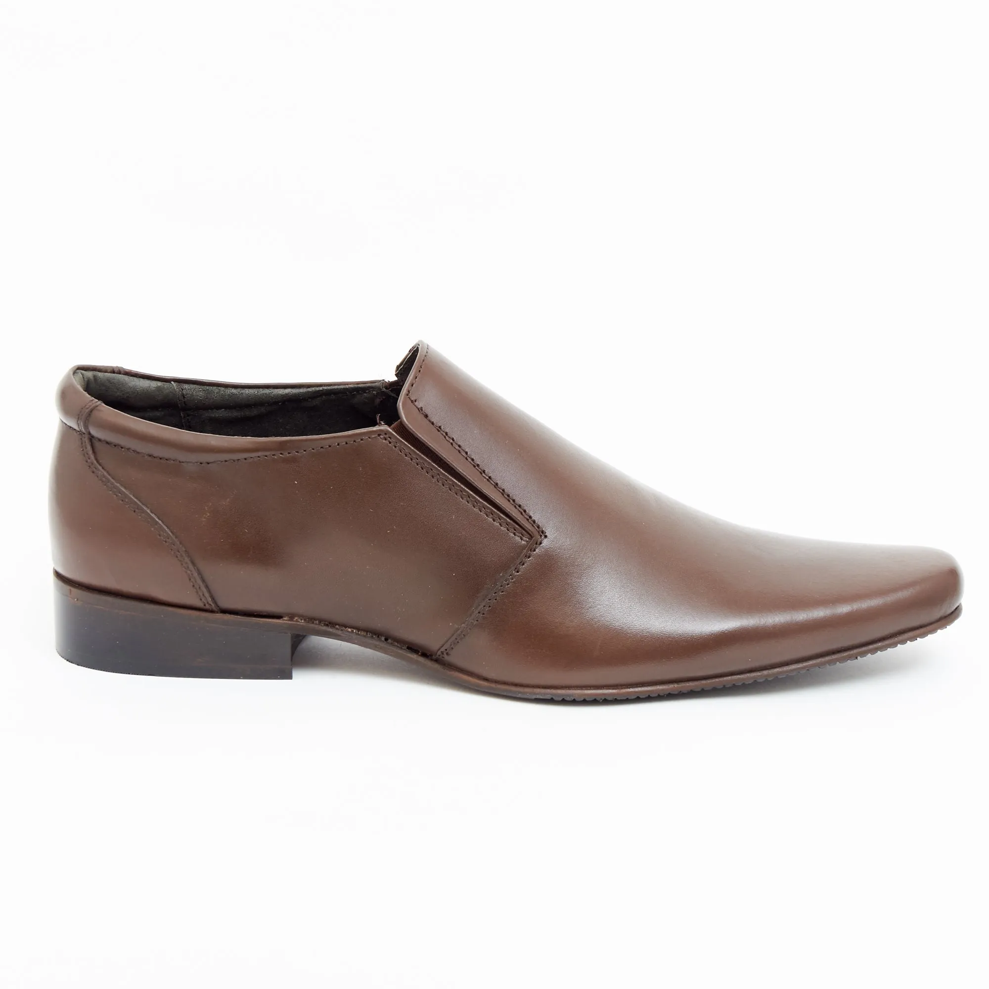 Mens Leather Casual Formal Shoes 50541_Brown