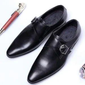 Men's Leather Oxfords With Buckles | Plus Size